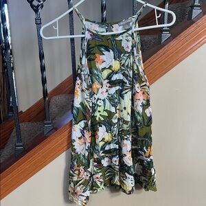 Falls Creek Green and White Patterned Top